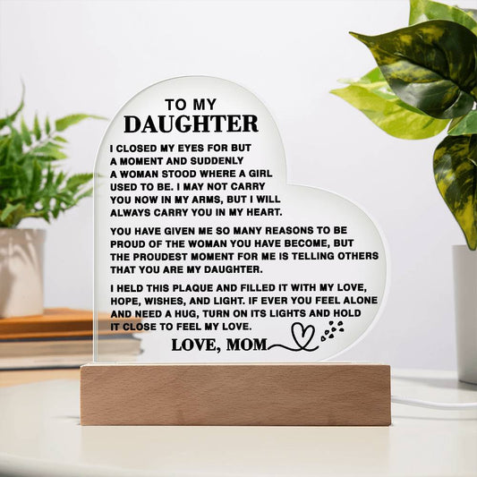 To My Daughter - Love, Mom